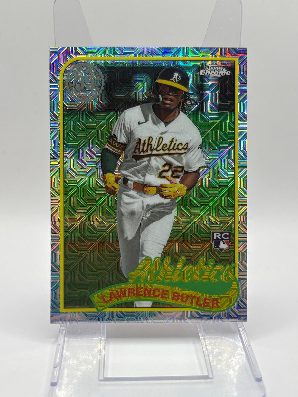 2024 Topps Series 1 Lawrence Butler Rookie Silver Pack Mojo Refractor Athletics